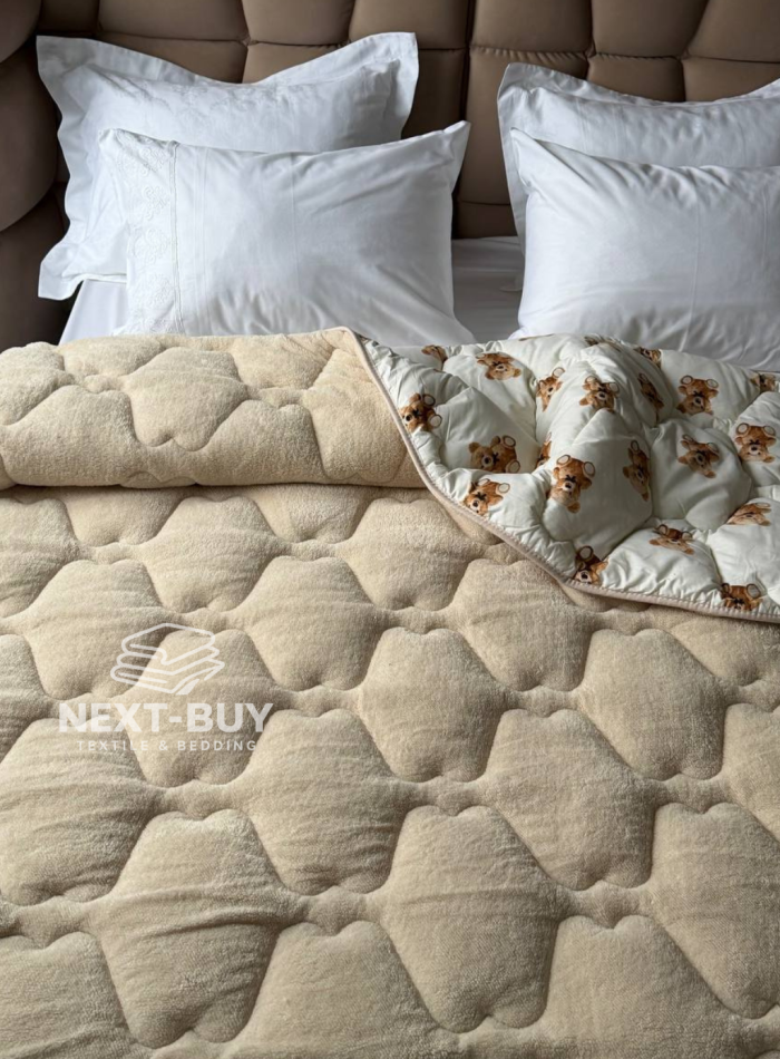 Одеяло Soft Beige евро 195х215 см Турция — изображение 3