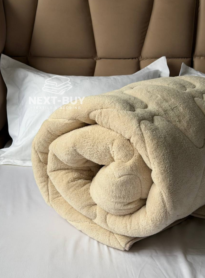 Одеяло Soft Beige евро 195х215 см Турция — изображение 4