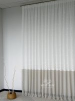 Турецький тюль-льон з вишивкою White Olive Elegance висота 3 м арт. 852 - Зображення 8