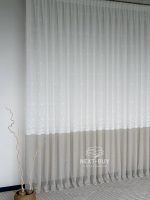 Турецький тюль-льон з вишивкою White Olive Elegance висота 3 м арт. 852 - Зображення 6