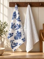 Набір кухонних рушників Maison Blue Toile 50 × 70 см, 2 шт, Туреччина