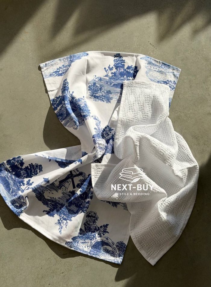 Набір кухонних рушників Maison Blue Toile 50 × 70 см, 2 шт, Туреччина - Зображення 6