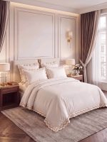 Постельное белье Maison D’or La Riine Bej евро 200х220 сатин