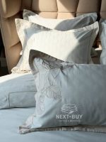 Постільна білизна Dantela FEEL Mint сатин з вишивкою євро комплект 200х220 - Зображення 15