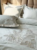 Постільна білизна Dantela FEEL Mint сатин з вишивкою євро комплект 200х220 - Зображення 11