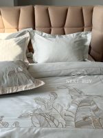 Постільна білизна Dantela FEEL Mint сатин з вишивкою євро комплект 200х220 - Зображення 13