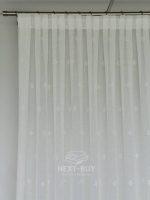 Турецький тюль-льон з вишивкою White Grey Elegance висота 3 м арт. 853 - Зображення 11