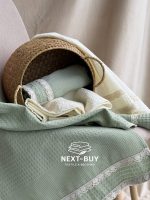 Набір кухонних рушників Nilteks Mint Lace tencel 5шт. 40х60 см - Зображення 5